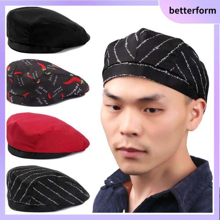 BETTERFORM Restaurant Hotel Bakey Cafe Round Chef Berets Mesh Patchwork