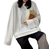 ♝¤  100  Cotton 2022 Spring New Long sleeve T-Shirt Women Basic Tee Shirt Oversize T Shirt Women Casual O-neck Women Tshirt US size