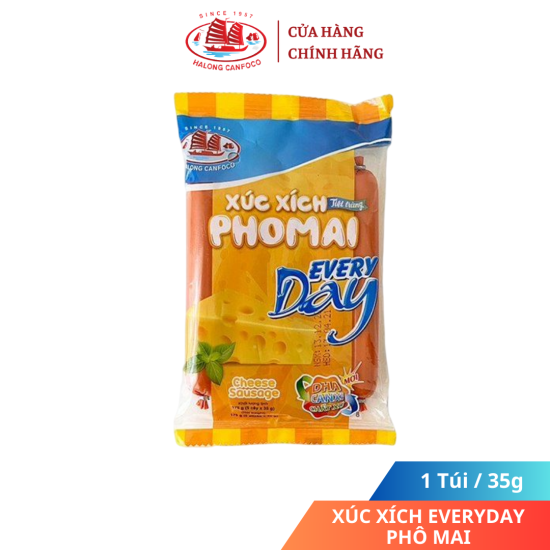 Xúc xích everyday phô mai 35g x 5 cây túi - đồ hộp hạ long - ảnh sản phẩm 1