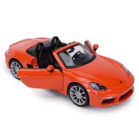 Bburago 1:24 Porsche 718 Boxster รถหล่อแบบคงที่โมเดลของเล่นงรถยนต์านอดิเรกของสะสม