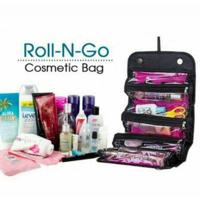 Roll n go make-up bag travel organiser