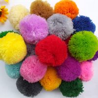 【CW】♠◊■  5cm 12Pcs Cashmere Wool Fluffy Polyester pompon Wholesale Clothing Accessories