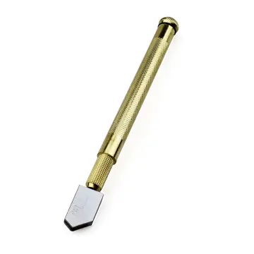 1 pcs Professional Glass Cutter Oil Filled Tungsten Carbide Bottle Glass  Cutter Cutting Wheel Metal Handle Head Toyo Diamond