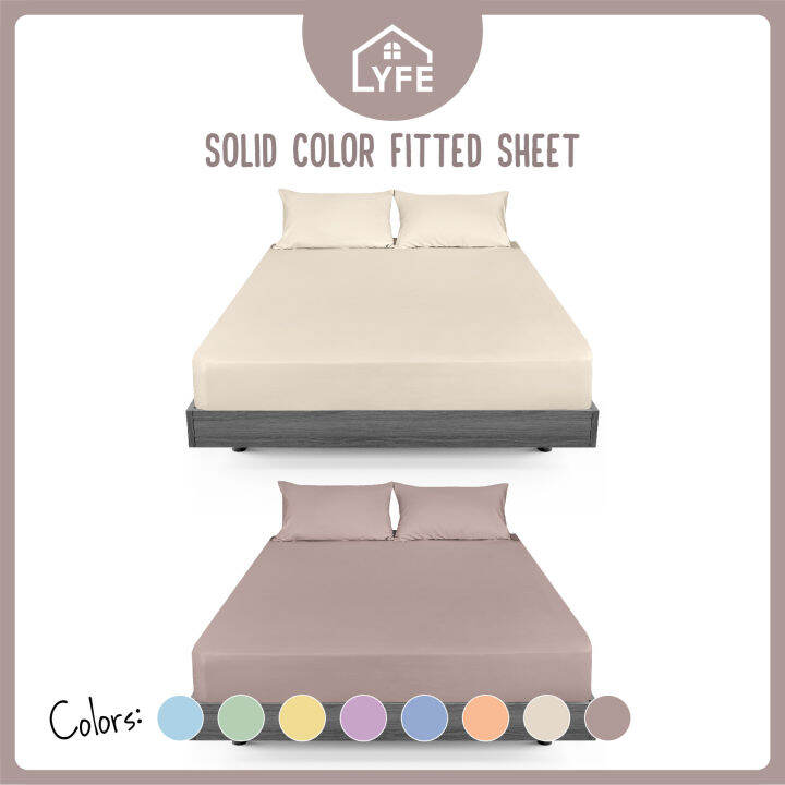 SoftToned Color Series Premium Microfiber Fitted Bed Sheet Lazada