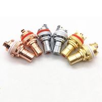 2Pcs/1Pair Copper CMC RCA Female Terminal Jack Socket AV Audio Video Connector High Quality American CMC