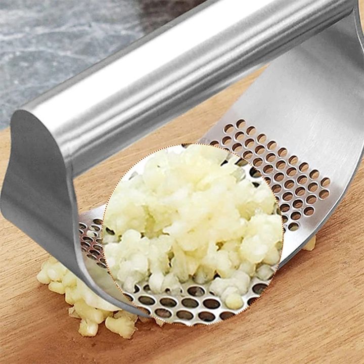 กระเทียมกดสแตนเลสกระเทียมบดโค้งคู่มือกด-c-hopper-สำหรับผักผลไม้เครื่องมือครัว-g-adget-อุปกรณ์เสริม1ชิ้น