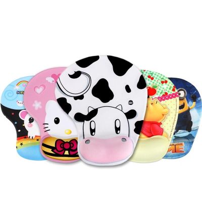 Hot Sell Thicken Cartoon 3D Comfy Wrist Mouse Pad For Optical / Trackball Mat Mice Pad Computer Cs Go Gaming Mouse Pad