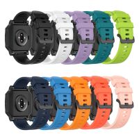 trterth 20 mm Sport Silicone Strap For-Amazfit Neo Smart Watch Replacement Accessories Fashion Pure Color Adjustable Wrist Band Strap