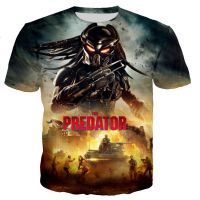 2023 NEW2022ภาพยนตร์ Predator 3D พิมพ์เสื้อยืดผู้ชายผู้หญิงแฟชั่น Casual Streetwear แขนสั้นฤดูร้อน Harajuku สไตล์ Tshirt