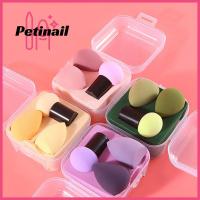 PETINAIL เบาะรองนั่งแบบเปียกและแห้ง3ชิ้น/เซ็ตฟองน้ำเครื่องสำอางเครื่องมือความงามบวบพัฟแต่งหน้าไข่งามเกลี่ยแต่งหน้าหยดน้ำ