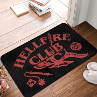 【cw】 Hellfire Things Doormat Rug Footpad Non slip Entrance Bedroom Absorbent Dust Removal ！