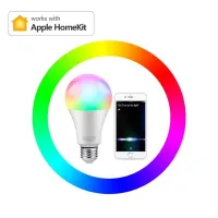 【⊕Good quality⊕】 gaqiugua6 หลอดไฟ Led Wifi 8W พร้อมชุดควบคุมบ้านเสียงสิริ/Apple แบบสากลโคมไฟ Rgb สมาร์ท Led E27 16สีไฟกลางคืนปาร์ตี้ที่บ้าน