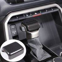 Carbon Fiber Style Car Shifter Head Protection Cover Fit For 2022-23 Toyota Tundra / Sequoia Auto Interior Accessories