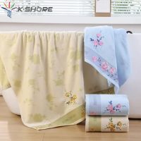 100% Cotton Bath Towel New Luxury Retro Jacquard Embroidery Bathroom Household Atmospheric Soft Super Absorbent Thick Towel Set