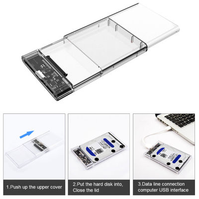 อิกวน®ความเร็วสูง Clear SATA3 To USB3.0โทรศัพท์มือถือฮาร์ดดิสก์ SSD กล่องแผงกั้นภายนอก