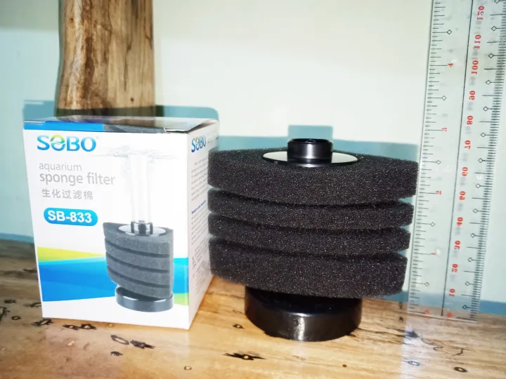 SOBO Aquarium Sponge Filter SB833 (fry safe) Lazada PH