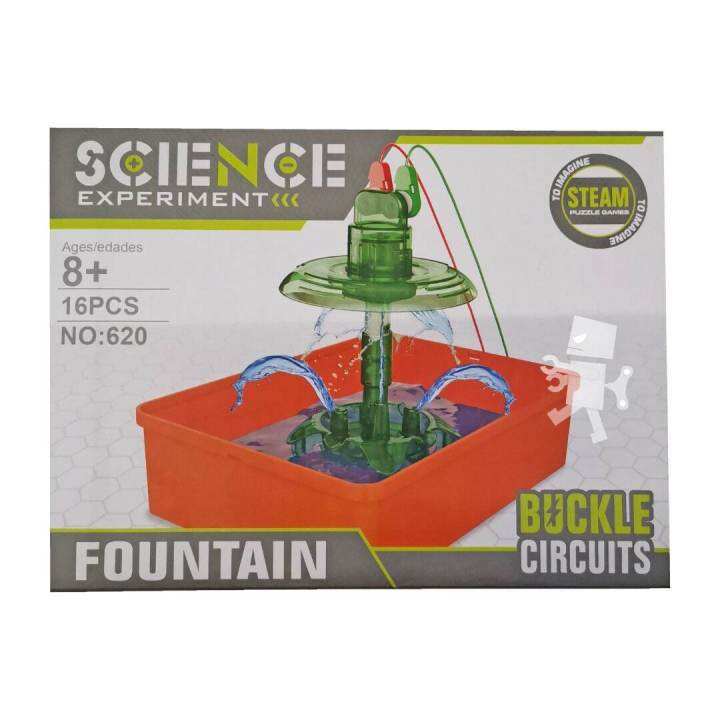 DIY Science Experiment Water Fountain Early Learning STEM Battery