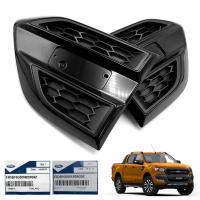 2 ชิ้น แก้มระบายข้าง Side Vent ขวา+ซ้าย ของแท้ Rh+LH สีดำเงา สำหรับ ฟอร์ด เรนเจอร์ Ford Ranger Wildtrak XLT MC Facelift 4x2 4x4 ปี 2015 2018 2019