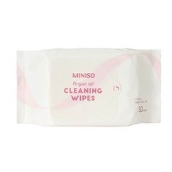Miniso Energy of Fruits Cleansing Facial Wipes Strawberry Aloe Vera Argan Oil Australian Tea