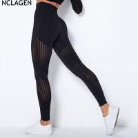 NCLAGEN Seamless Leggings Sport Women Fitness Squat Proof GYM Running Yoga Pants High Waist Mesh Breathable Sexy Workout Tights...