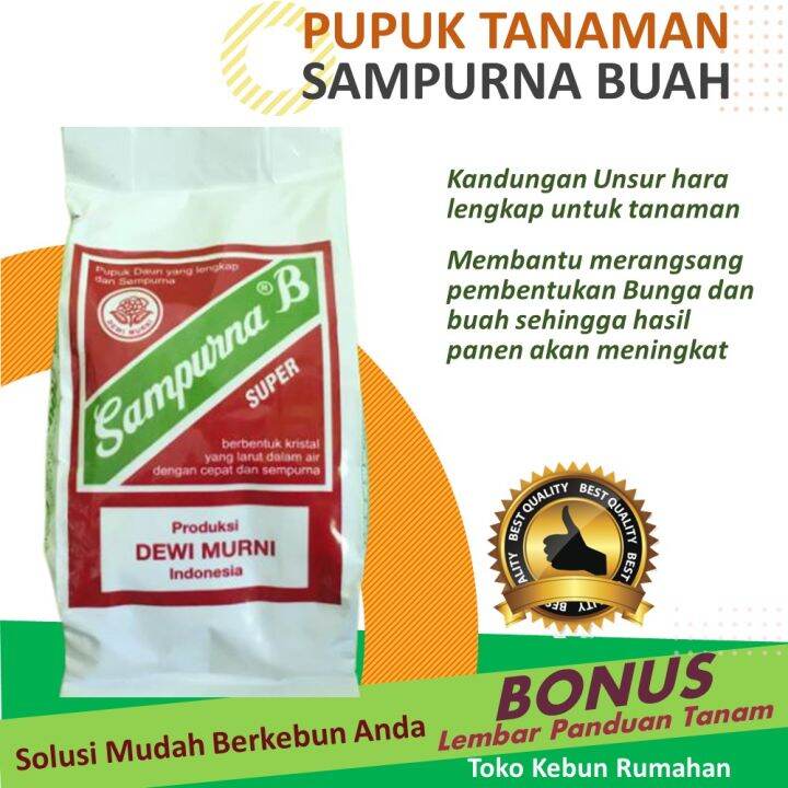 Pupuk Tanaman Buah Pupuk Sampurna Buah Isi 100 Gram | Lazada Indonesia