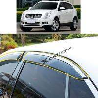 สำหรับ Cadillac SRX 2009-2010 2011 2021 2013 2014 2015สติกเกอร์มีสไตล์สำหรับตัวถังรถหน้าต่างพลาสติกกระจกบังลมฝน/ที่ระบายอากาศป้องกันแสงแดด