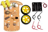 1x Smart Robot Car 2WD Wheel Drive Chassis Kit With Motors and Wheels AA Battery Case