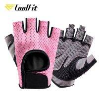 Coolfit ถุงมือซิลิโคนสำหรับเล่นฟิตเนส,ถุงมือฟิตเนสแบบกลวงด้านหลังเหมาะสำหรับถุงมือยกน้ำหนักออกกำลังกายชุดออกกำลังครอสฟิต