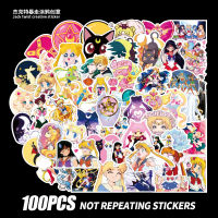 sticker sailor moon สติ๊กเกอร์เซเลอร์มูน 100 ชิ้น สติ๊กเกอร์ไดคัท สติ๊กเกอร์ ของเล่นราคาถูก ของเล่น ของสะสม ??