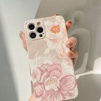 【CC】 big flower soft silicone 3d leather phone case for 13 14 pro max 12 mini 7 8 plus x xr cute conque shell