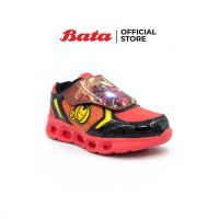 Bata BBG BOYS MARVEL รองเท้าผ้าใบเด็กชาย แบบแปะ ลายไอรอนแมน สีแดง รหัส 3410515 Boy Kids Fashion Disney