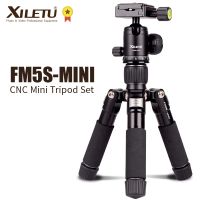 XILETU FM5S Portable Tripode Lightweight Travel Stand Tabletop Video Mini Tripod with 360 Degree Ball Head for Camera DSLR SLR Selfie Sticks