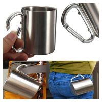 【jw】❡  220ml Cup for Camping Traveling Outdoor with Handle Climbing Backpacking Hiking Cups