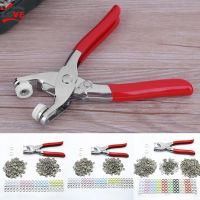 COD DSFGREYTRUYTU 400Pcs Eyelet Setting Plier Grommet Button Leather Cloth Shoe Bag Belt Setter Rivet Snap Canvas Pincer fastener Hand Leathercraft