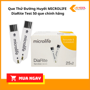 Que Thử Đường Huyết MICROLIFE DiaRite Test 50 que chính hãng