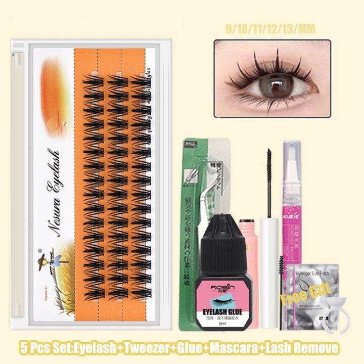 3D Fairy Comic Eyelashes Thick Grafting Eyelashes DIY Wheatear Cluster