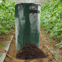 2 Sizes Compost Bag Organic Waste Kitchen Garden Yard Compost Bag Environmental PE Cloth Waste Disposal Organic Compost Bags