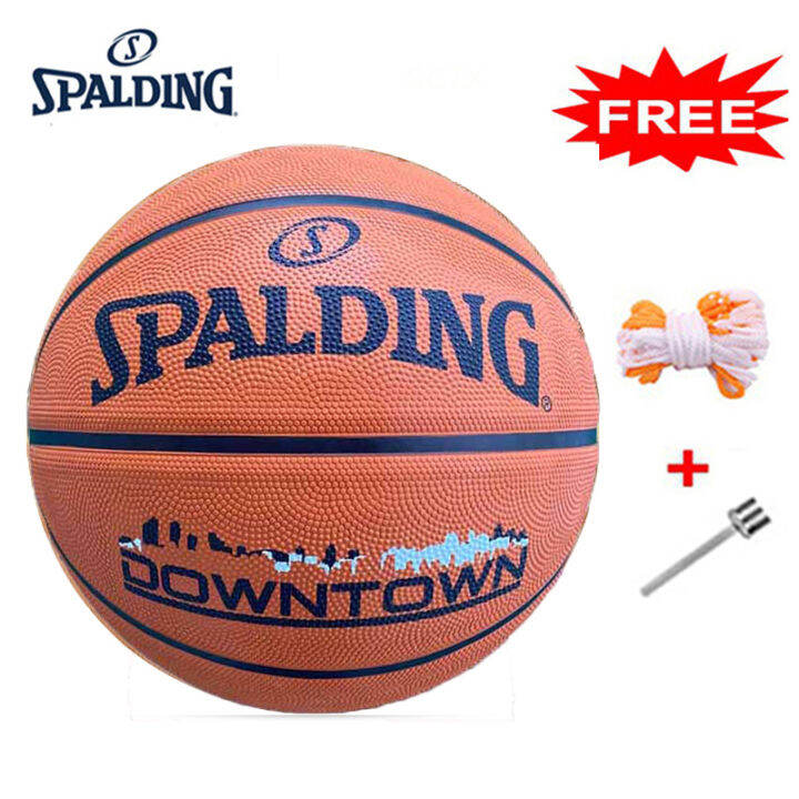 SPADLDING Downtown Original Outdoor Basketball Size 7 Training Basket