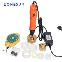 ZONESUN เครื่องปิดฝาขวดไฟฟ้า10-50มม.,เครื่องซีลแบบมือถือเครื่องปิดผนึกฝาไฟฟ้าอัตโนมัติอุปกรณ์บรรจุขวดอาหาร