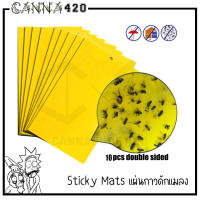 (ยกแพ็ค) Sticky mat (มีหลายขนาด) ติดหัวยาก แผ่นกาวดักแมลง / ฝุ่น แผ่นกาวดักฝุ่น ทนแดด กันฝุ่น ไม่มีสารเคมี แผ่นดักแมลง