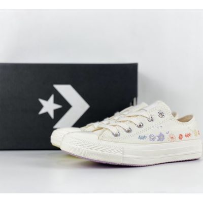 2024 All Star ox low top embroidered small flower casual sports canvas board men and women shoes-513