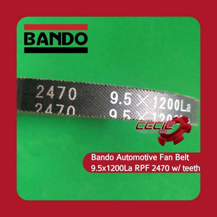 Bando Automotive Fan Belt 9.5x1200La RPF 2470 with teeth Lazada PH