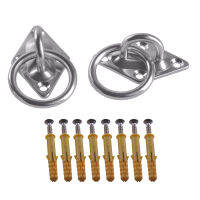 Multifunctional Triangle 304 Stainless Steel 60x35MM U Design Ring Hook M5 Ceiling Hook with Self-tapping Screws Set of 6