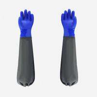 Safety Gloves Rubber Gloves Heavy Duty Chemical Resistant Acid Oil Corrosion-Resistant Rubber Gloves Home Kitchen Accessories