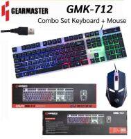 Keyboard +Mouse รุ่น gmk712 Gearmaster Combo ไฟสวย ราคาประหยัดคุ้มค่า