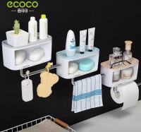 ECOCO ที่วางสบู่ ชั้นวางของในห้องน้ำ ชั้นวางของในห้องครัว และที่แขวนผ้า E1716