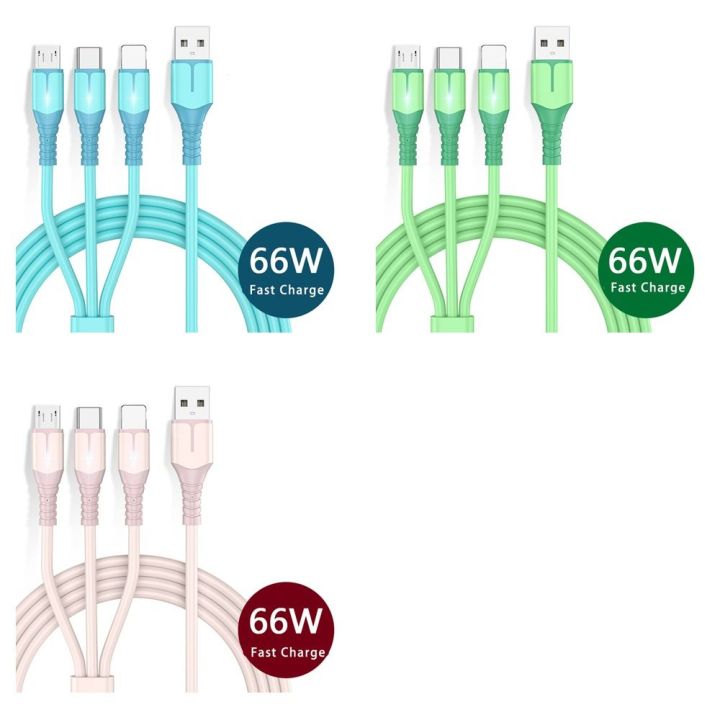 xiegk-1เมตร-1-5เมตร-ไมโครยูเอสบี-ชาร์จเร็วปลอดภัย-66w-ค่ะ-หนึ่งลากสาม-สายชาร์จไฟ-สายดาต้า-สายชาร์จเร็ว-สายชาร์จแบบ3-in-1-สายเคเบิลข้อมูลแบบ3-in-1