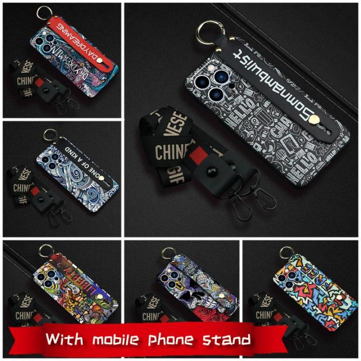 cartoon-tpu-phone-case-for-iphone14-pro-max-anti-dust-cover-original-wristband-soft-soft-case-cute-kickstand-protective