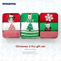 ♡⑅*˖•  บอดี้สูทเด็ก รอมเปอร์ ขาเว้า Xmas 3 ชิ้น / เซ็ต  •˖*⑅♡