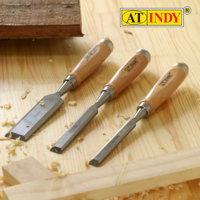 AT INDY Wood Chisel Wooden Handle สิ่วด้ามไม้ รหัส C108,C109,C110,C111,C112,C113,C114,C115